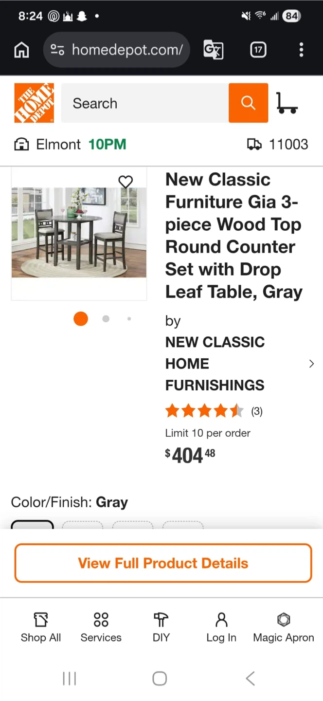 Dining Gia 3-Piece Counter Set - photo 3