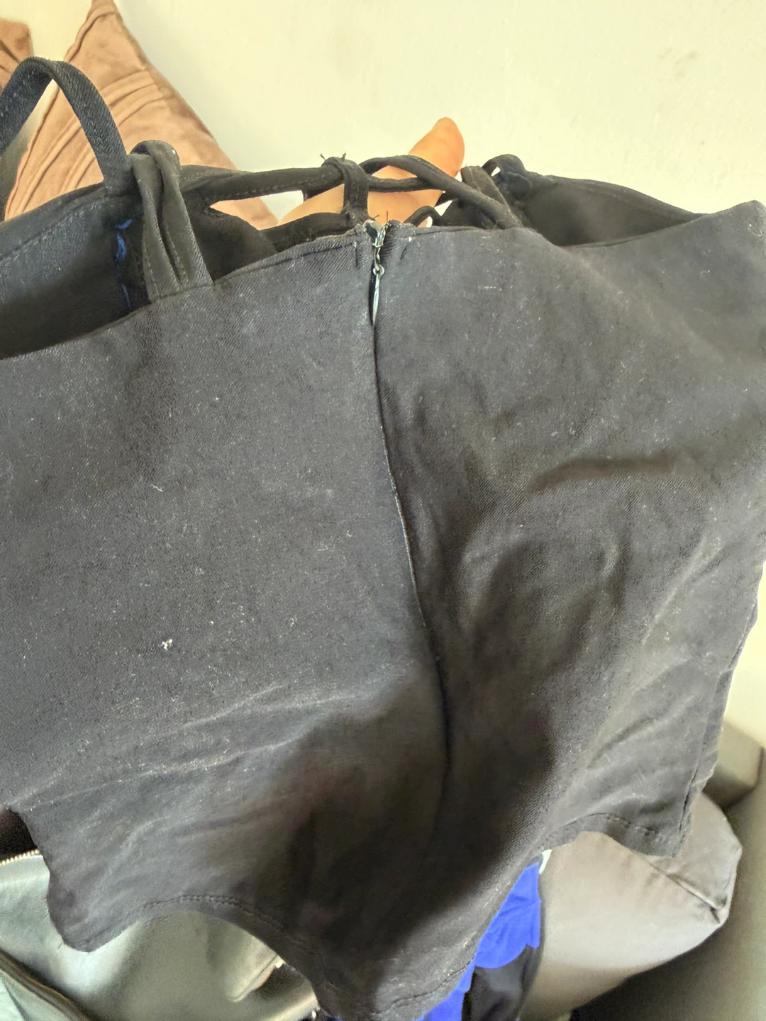 Black corset-style camisole top - photo 4
