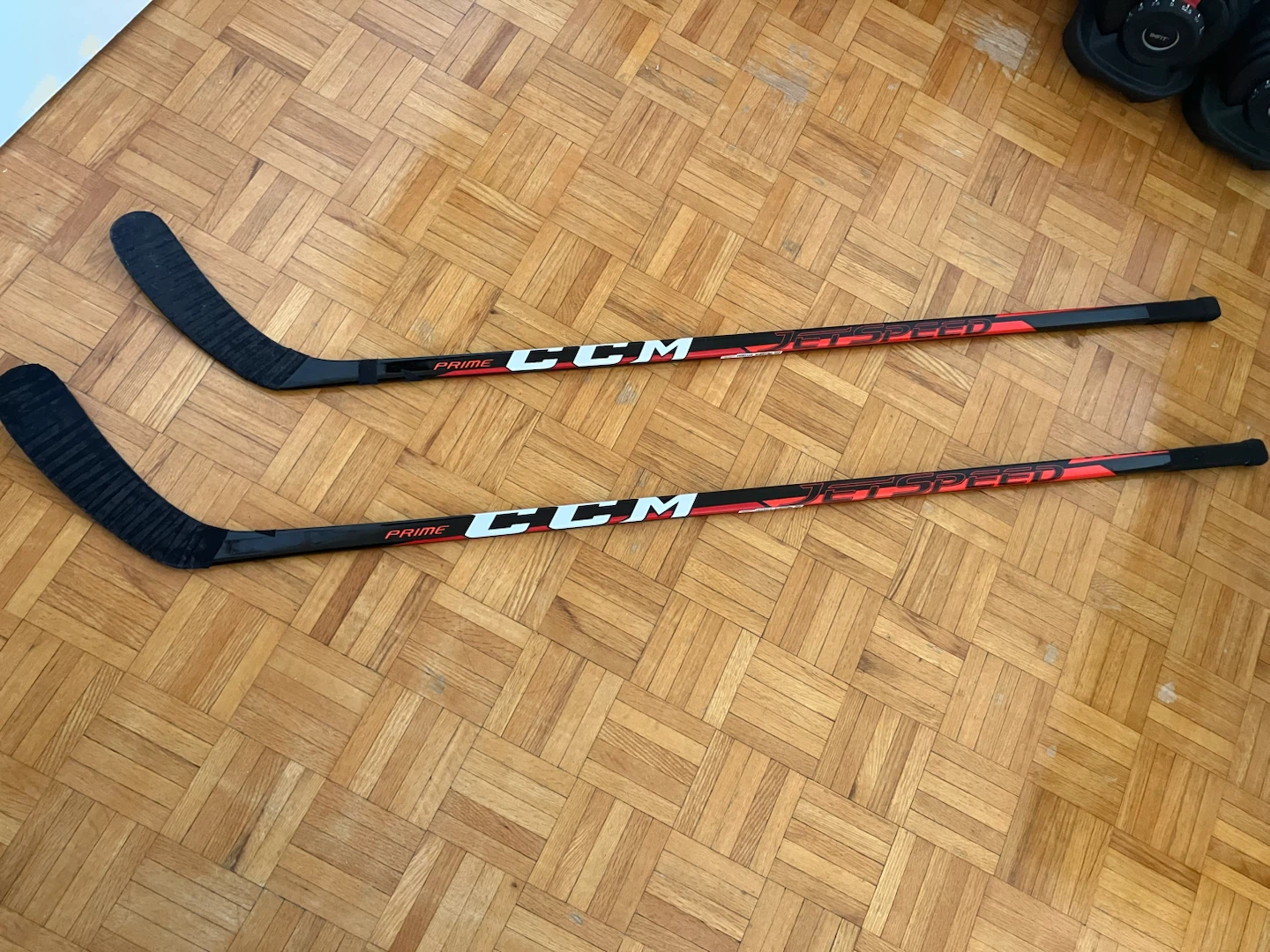 2 CCM JetSpeed Prime Hockey Sticks