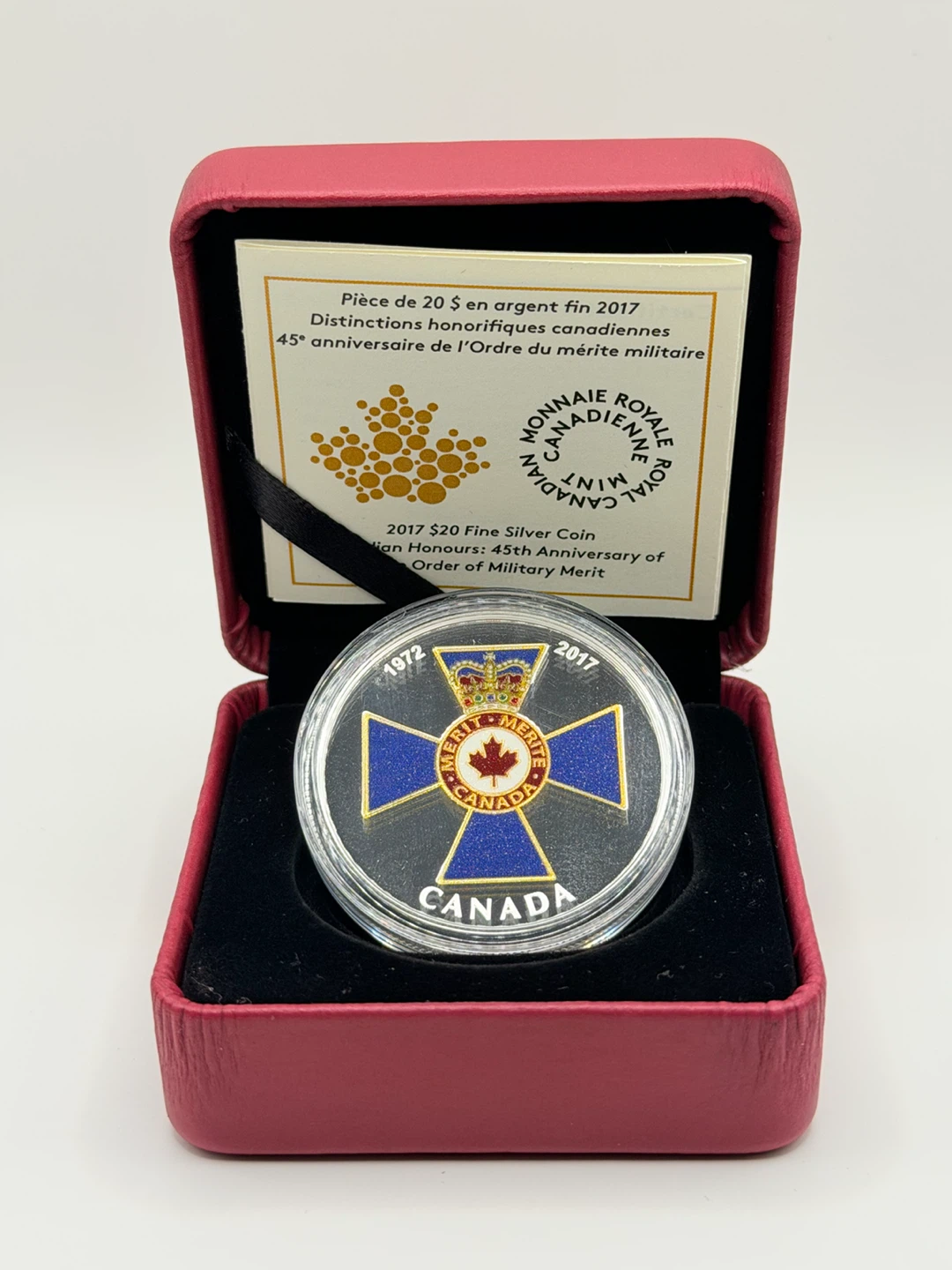 2017 $20 Fine Silver Coin Order of Military Merit - photo 2