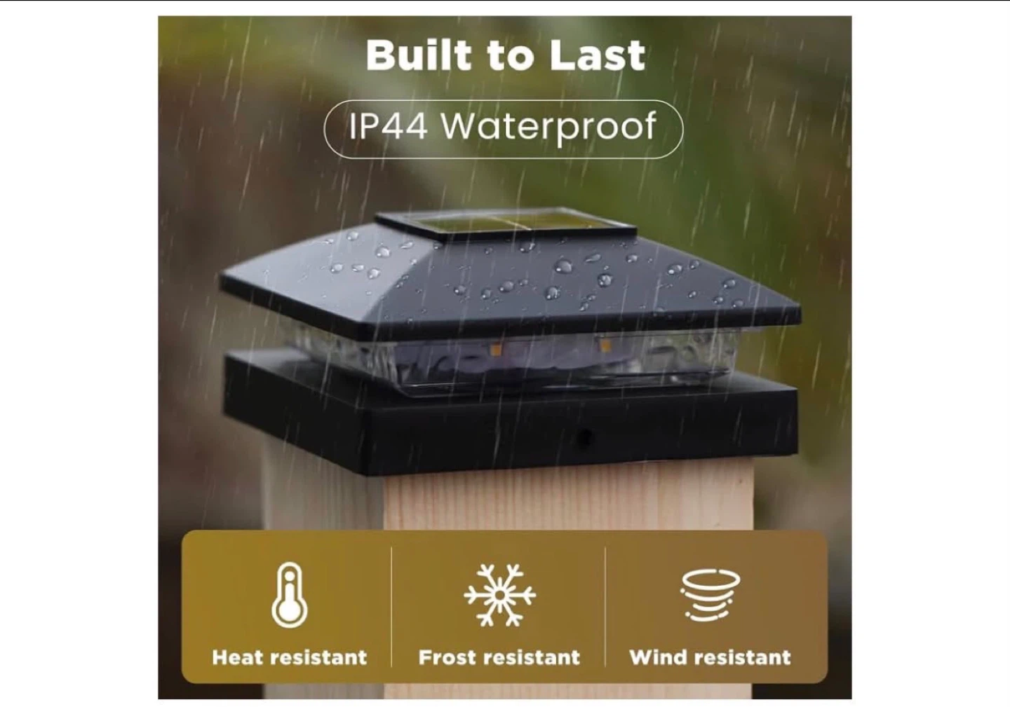 Set of 16 Solar LED Post Cap Lights - photo 2