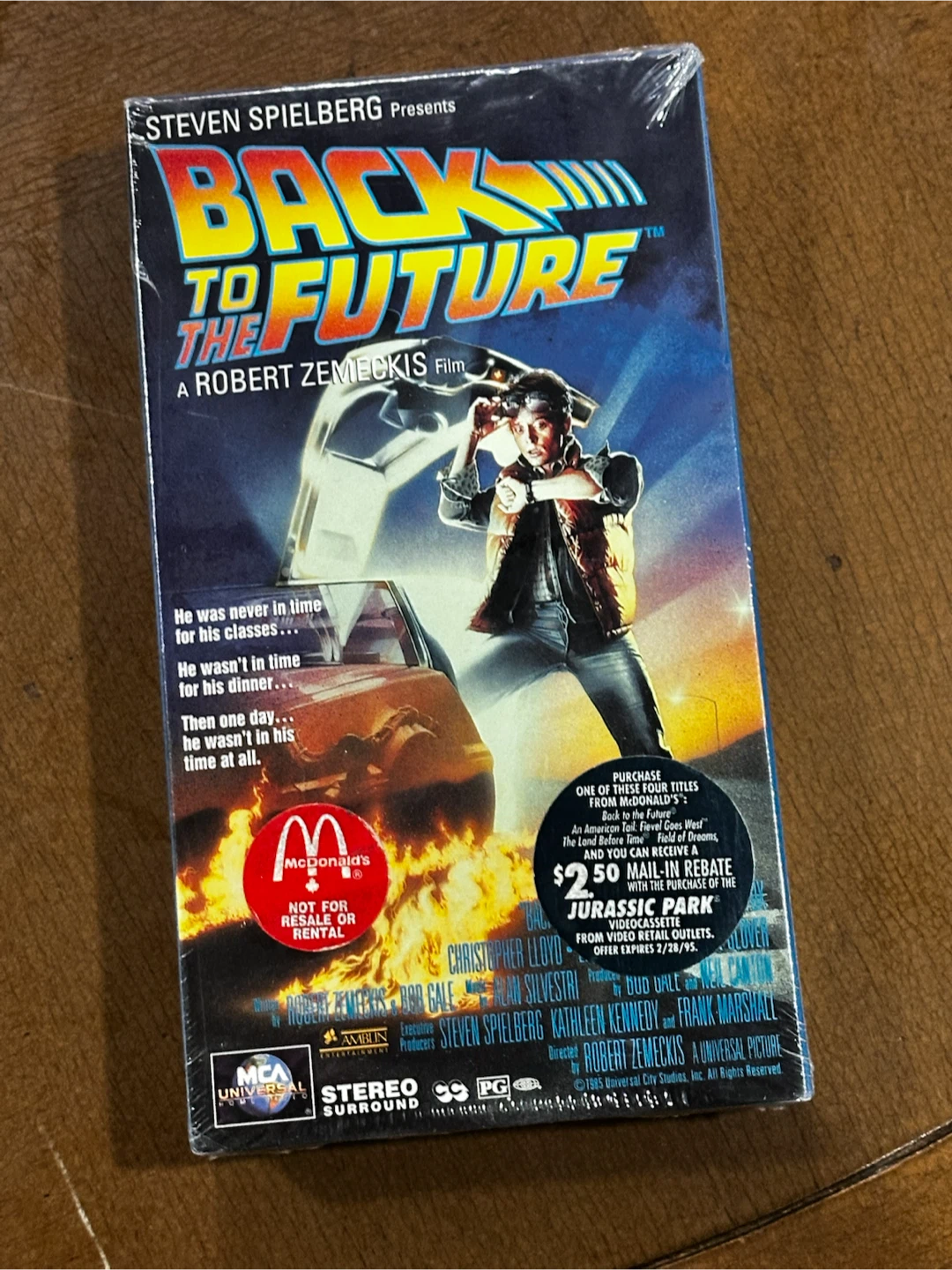 Sealed Back to the future vhs McDonald’s release