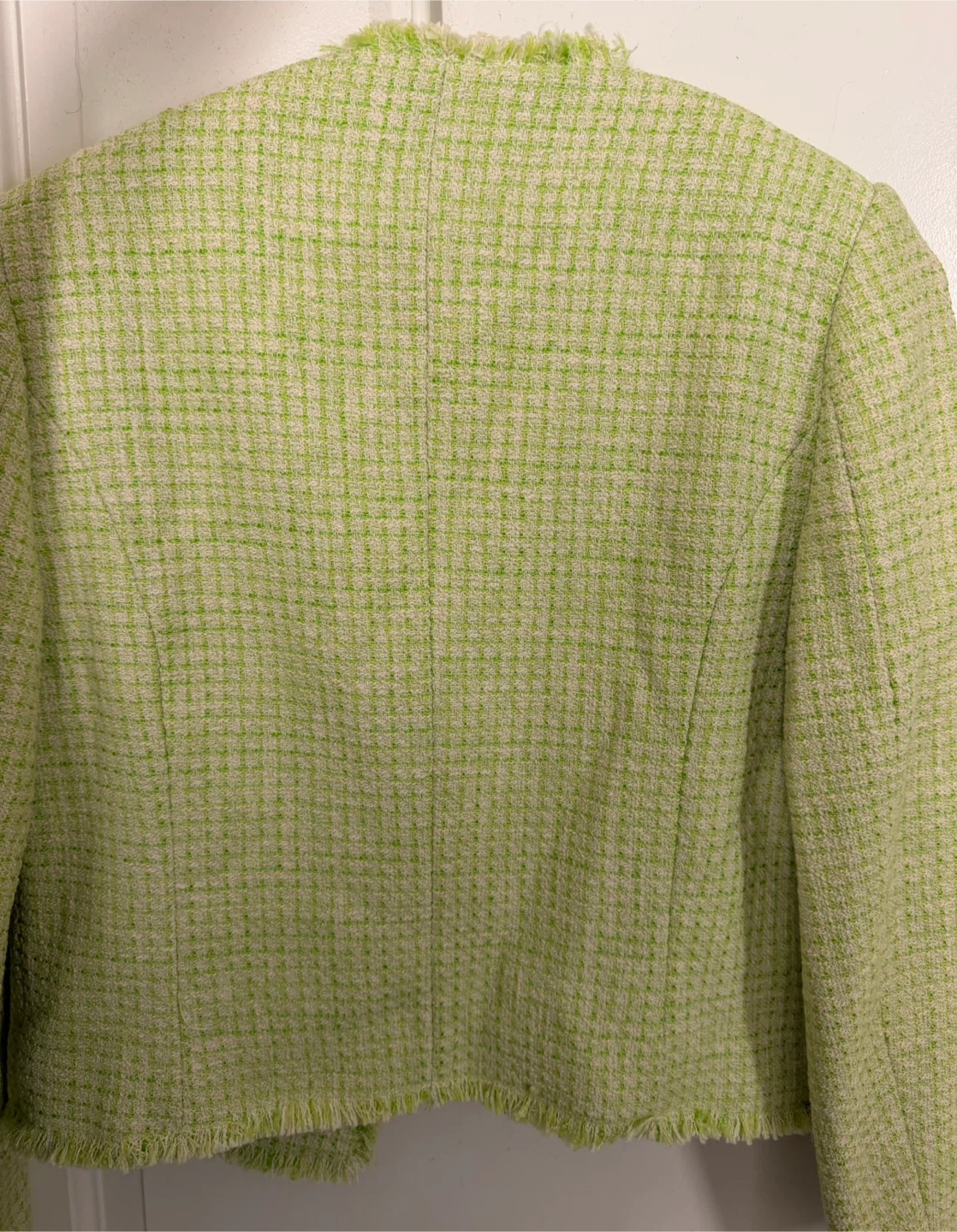New Mango Green Wintour Tweed Jacket - photo 2