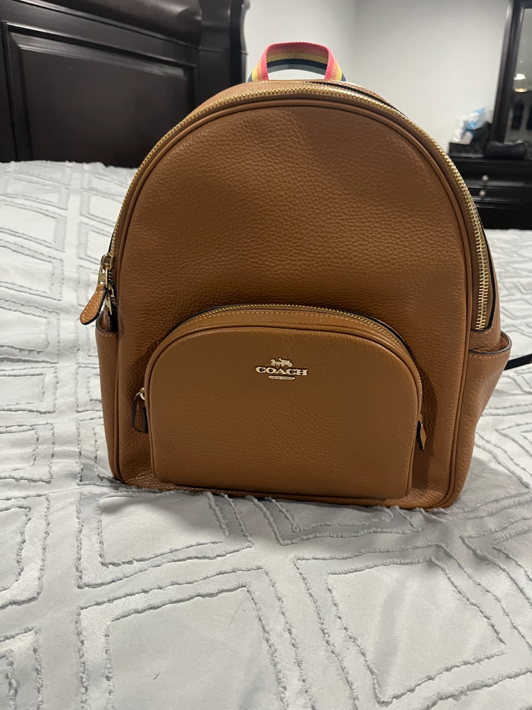 Coach Mini Backpack Tan