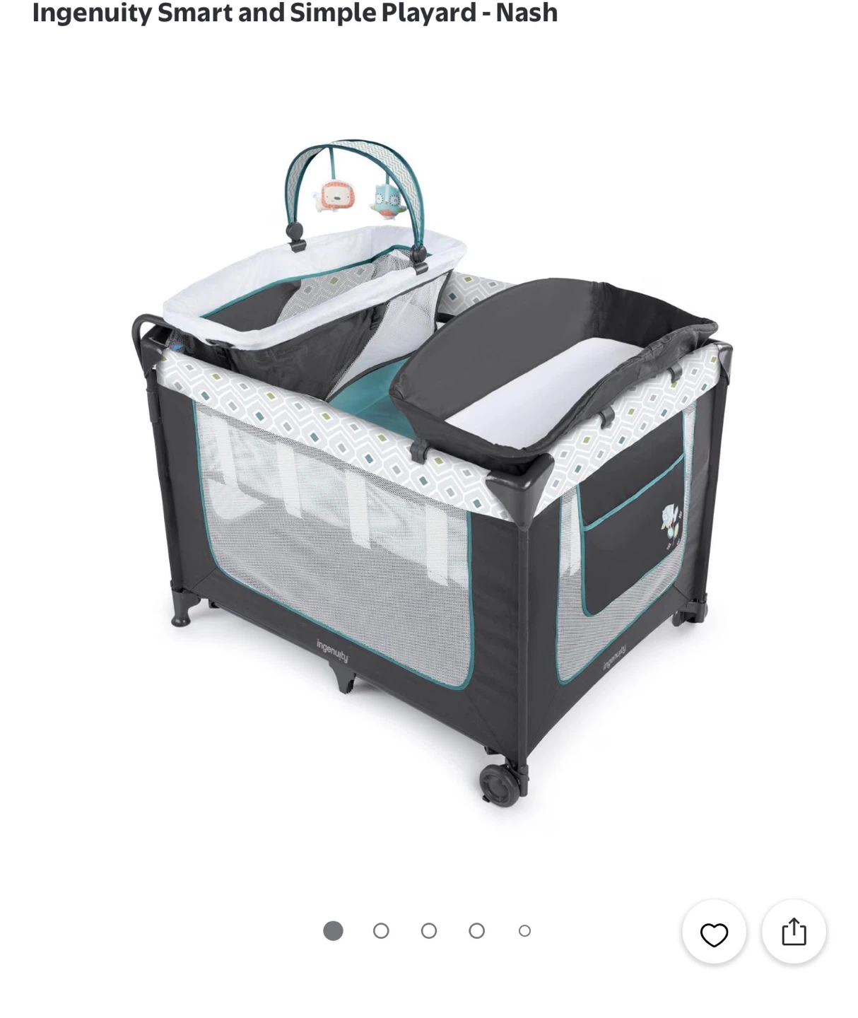 Ingenuity Smart and Simple Playard - Nash
