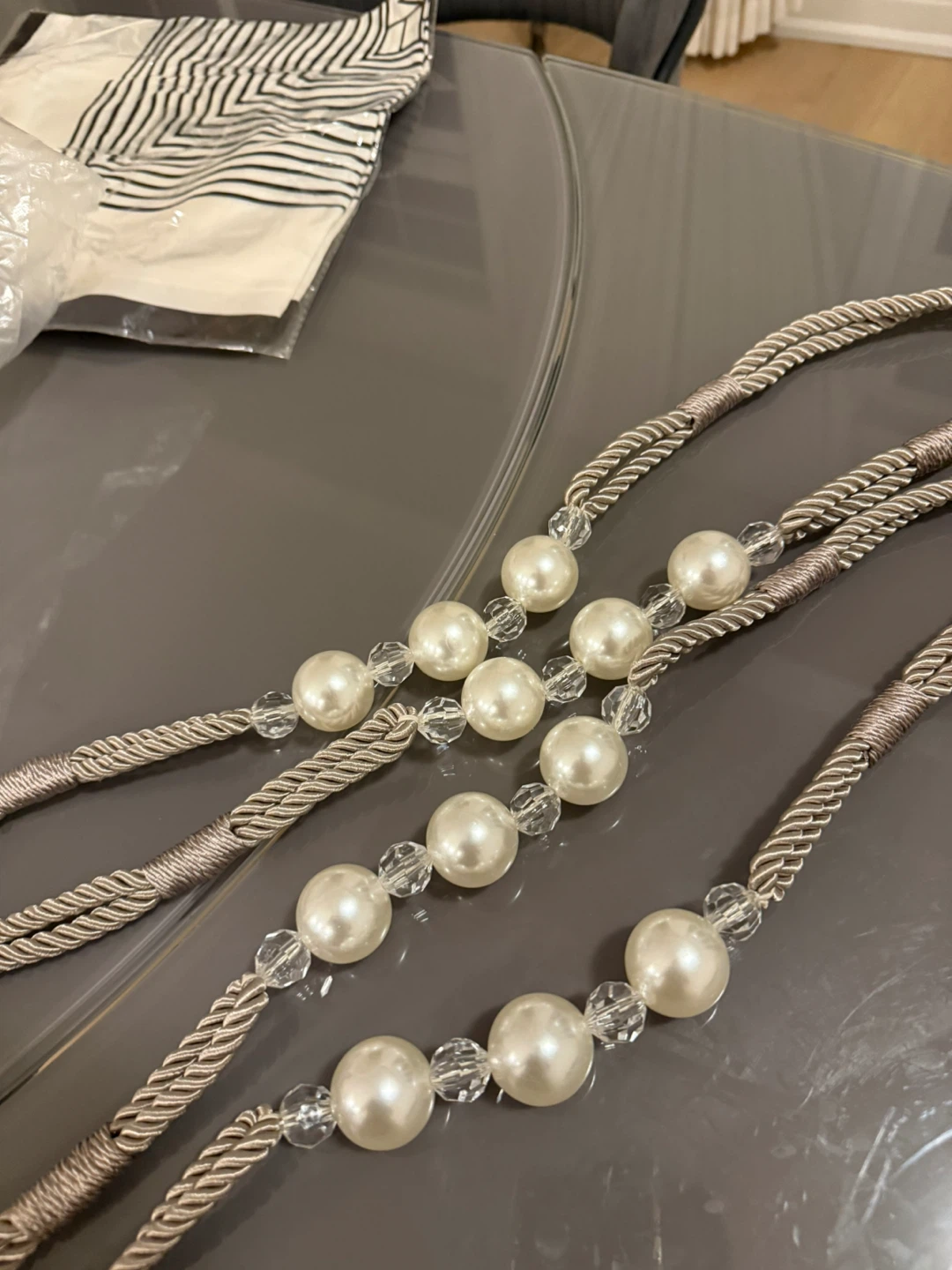 Set of Four Decorative Curtain Tiebacks