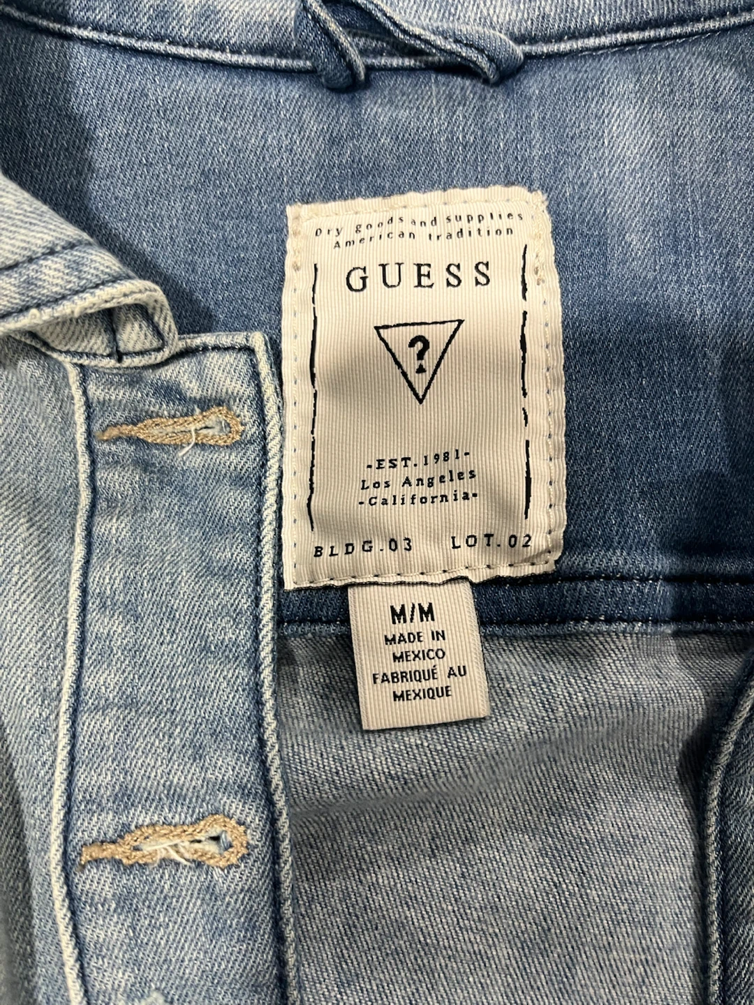 Guess Denim Jacket Light Wash - photo 2