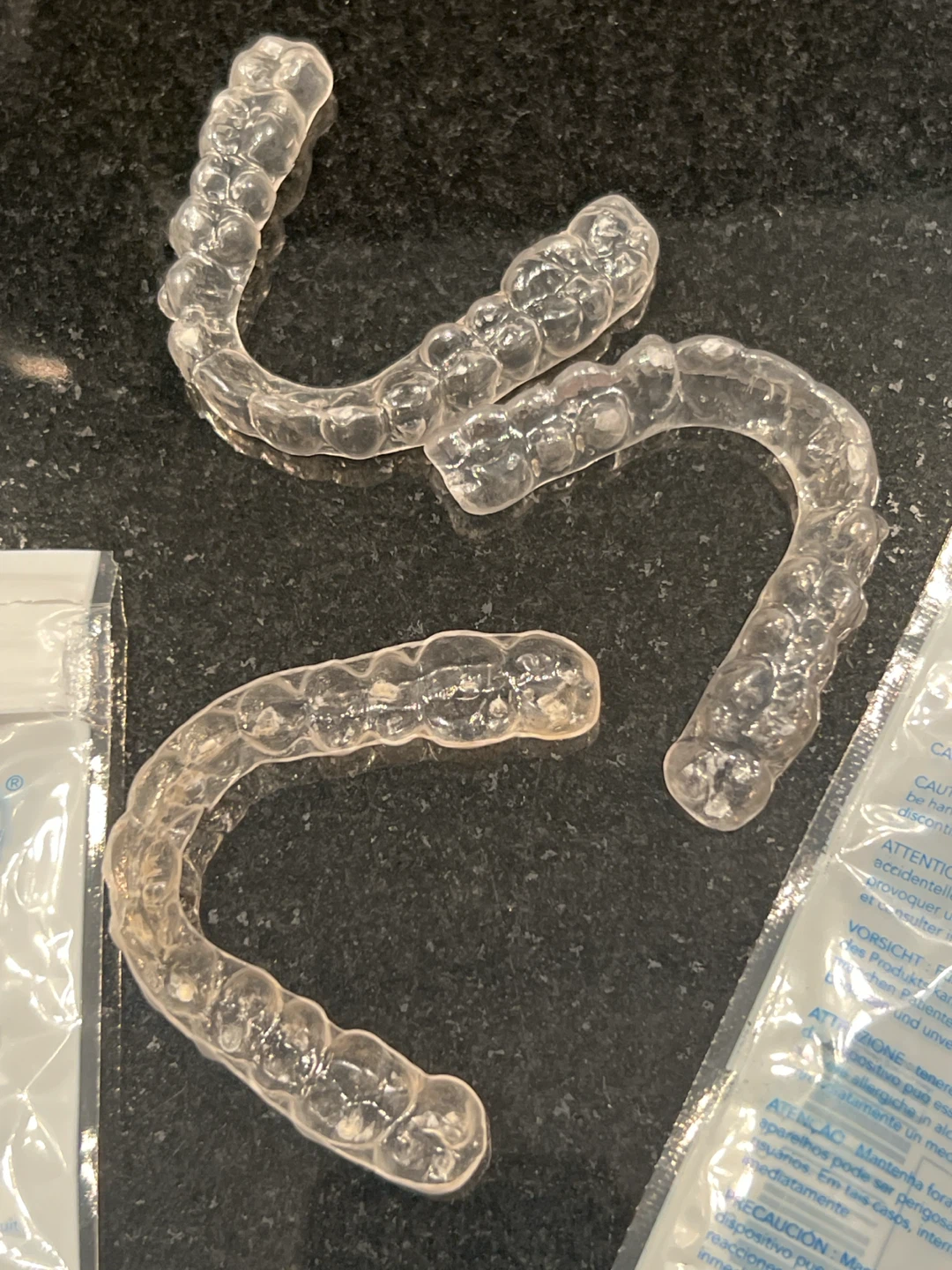 Used Clear Aligner Trays for Arts and Crafts / SFX Horror Props