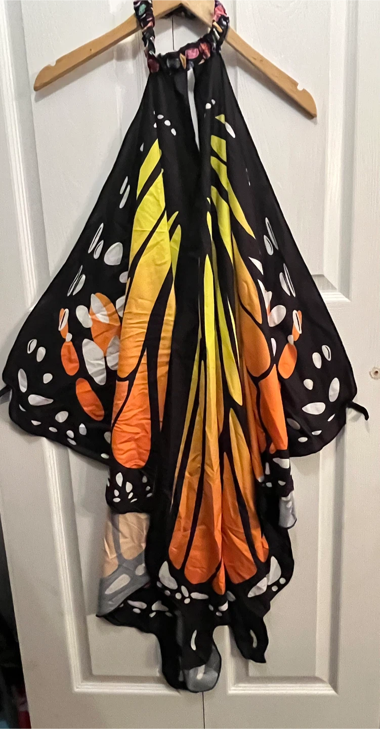 🎃  Adult Monarch Butterfly Cape Wings 🎃 - photo 3