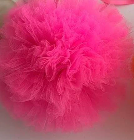 Hot Pink Tulle Fabric - photo 2