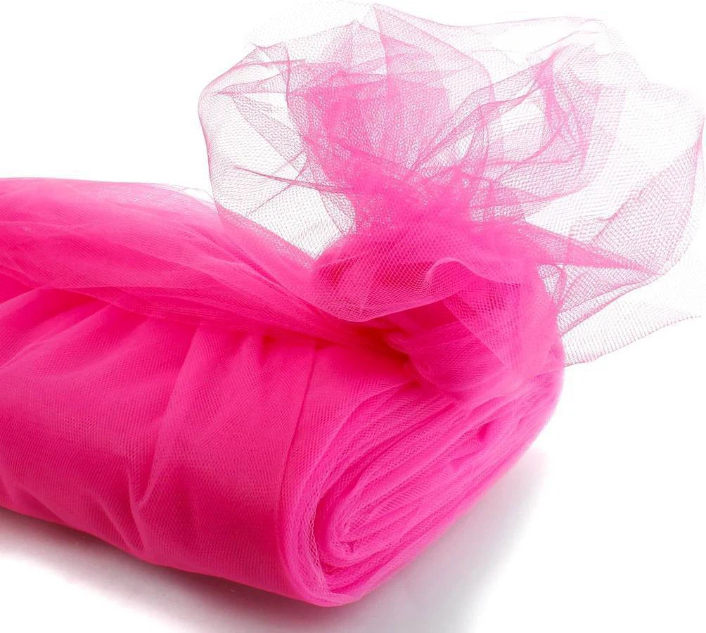 Hot Pink Tulle Fabric - photo 3