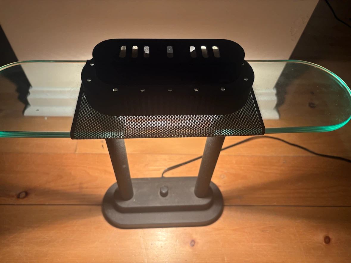 VIntage Modern glass and metal accent table lamp - photo 3