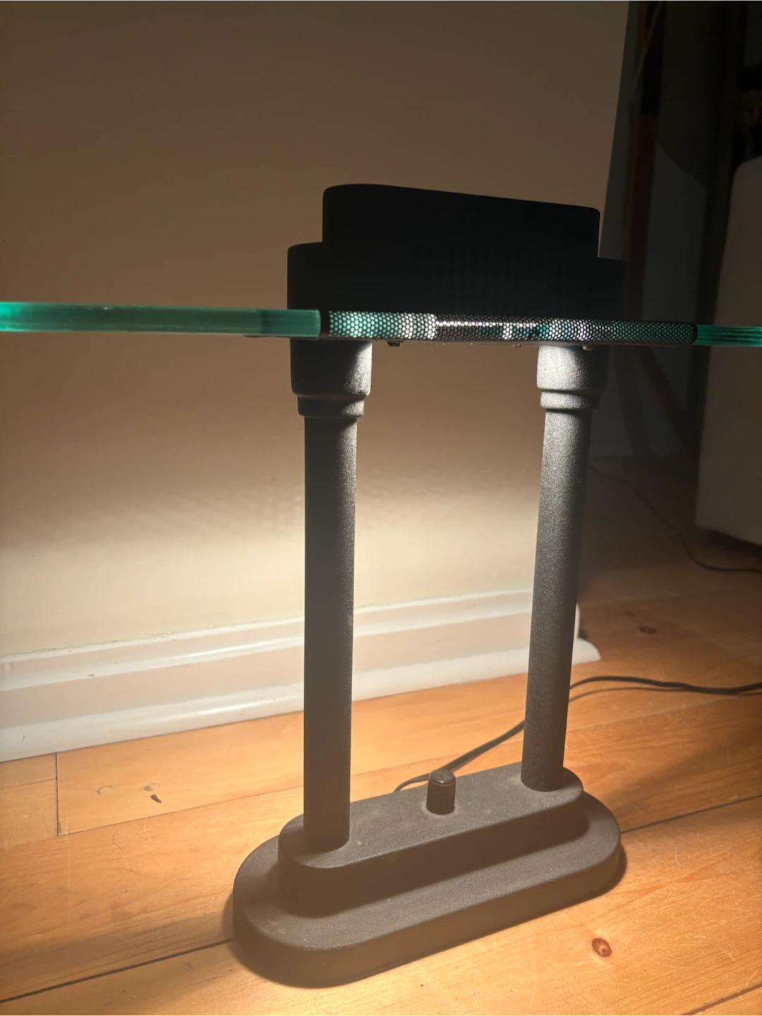VIntage Modern glass and metal accent table lamp - photo 4