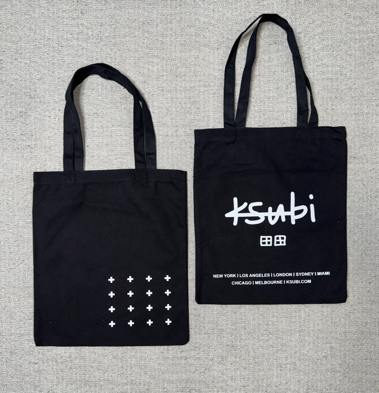 Ksubi Black Tote Bags