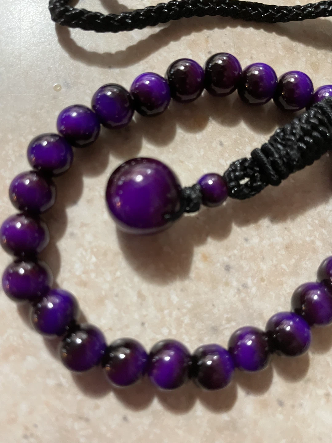 Amethyst Beaded Necklace & Braclet - photo 2