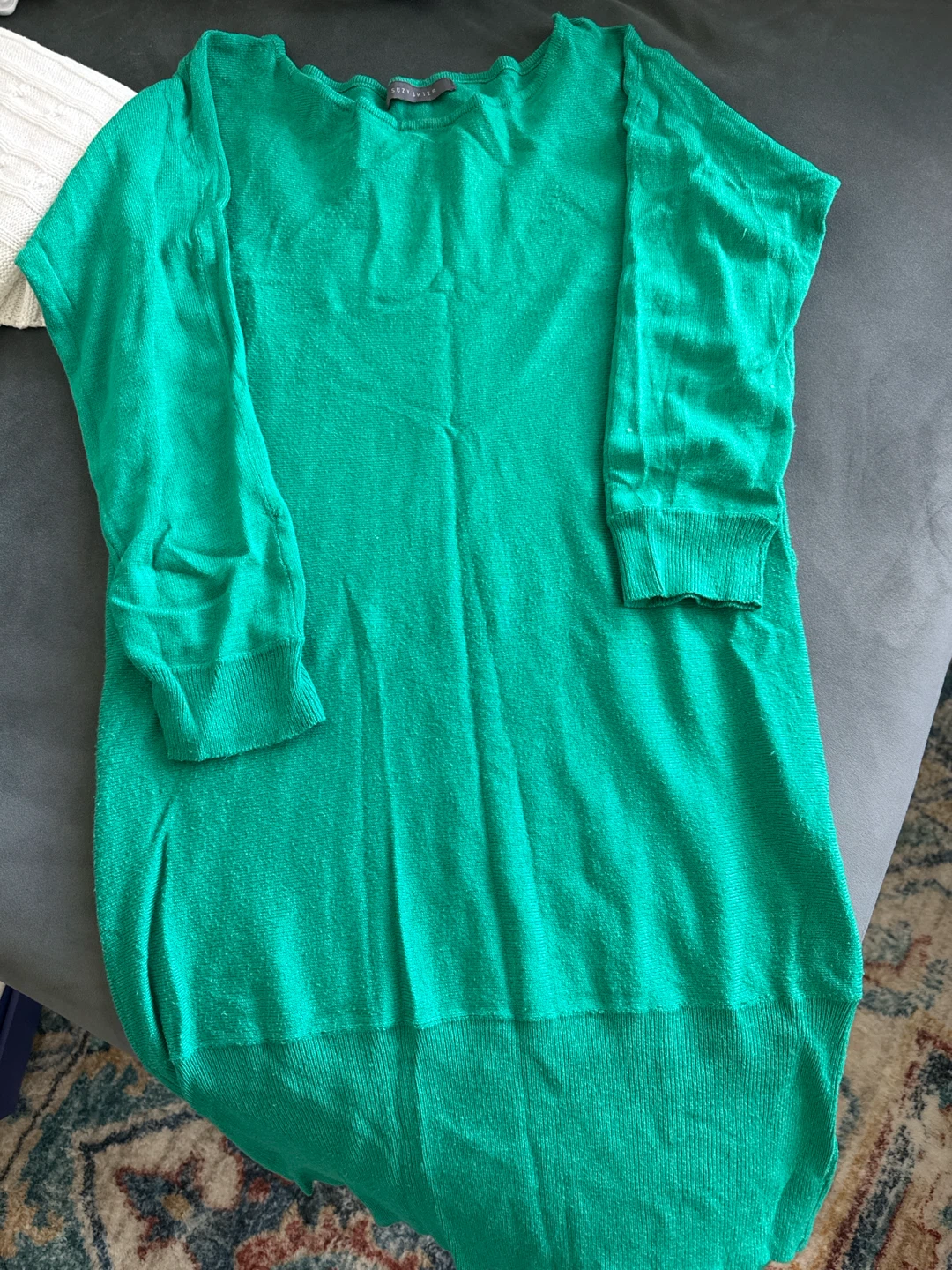 Suzy Shier Green Knit Sweater Size S
