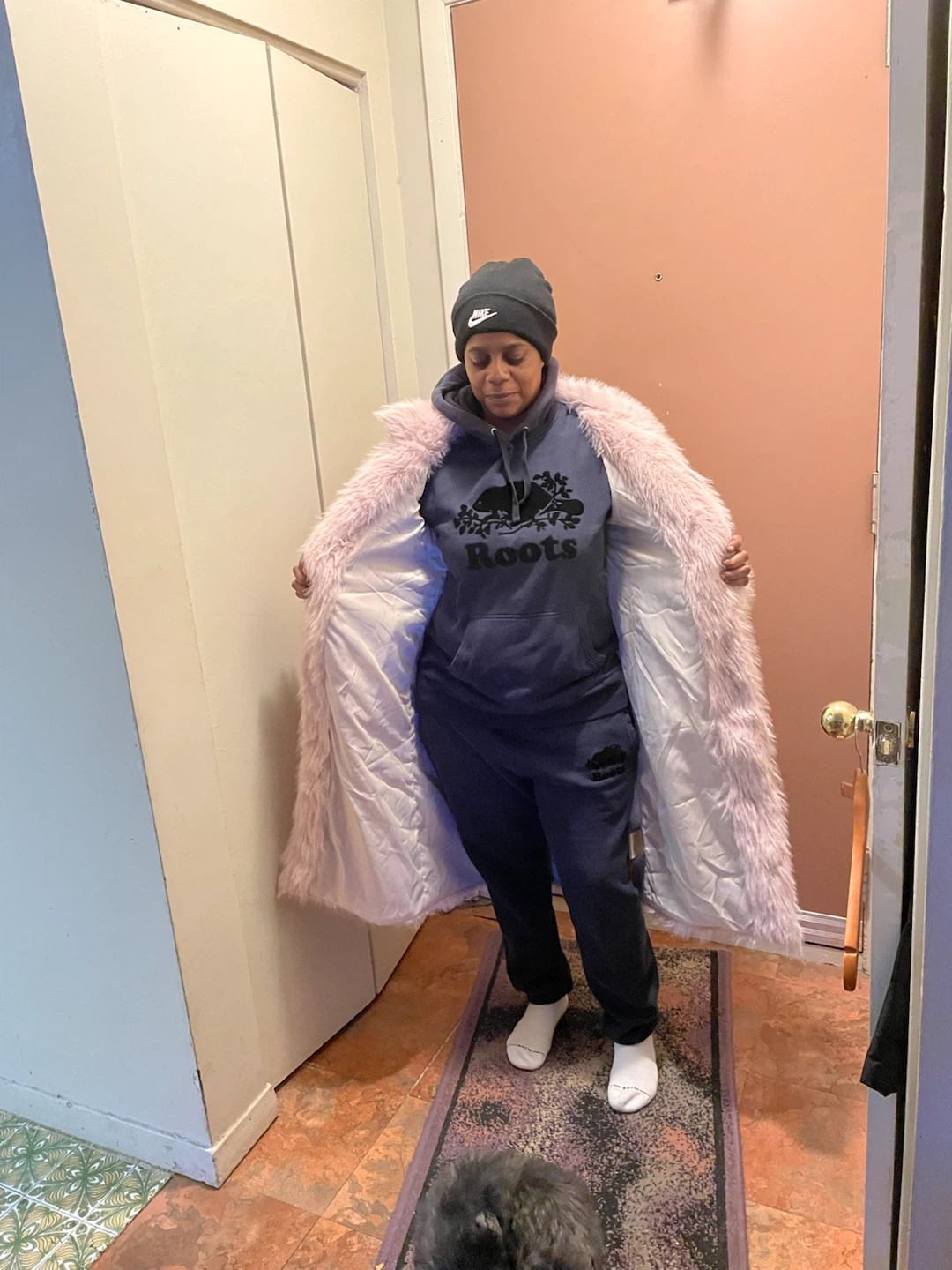 Pink Faux Fur Long Coat - photo 2