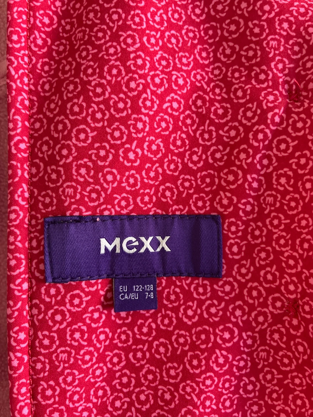 Mexx Girls Pink Patterned Hooded Coat - photo 3