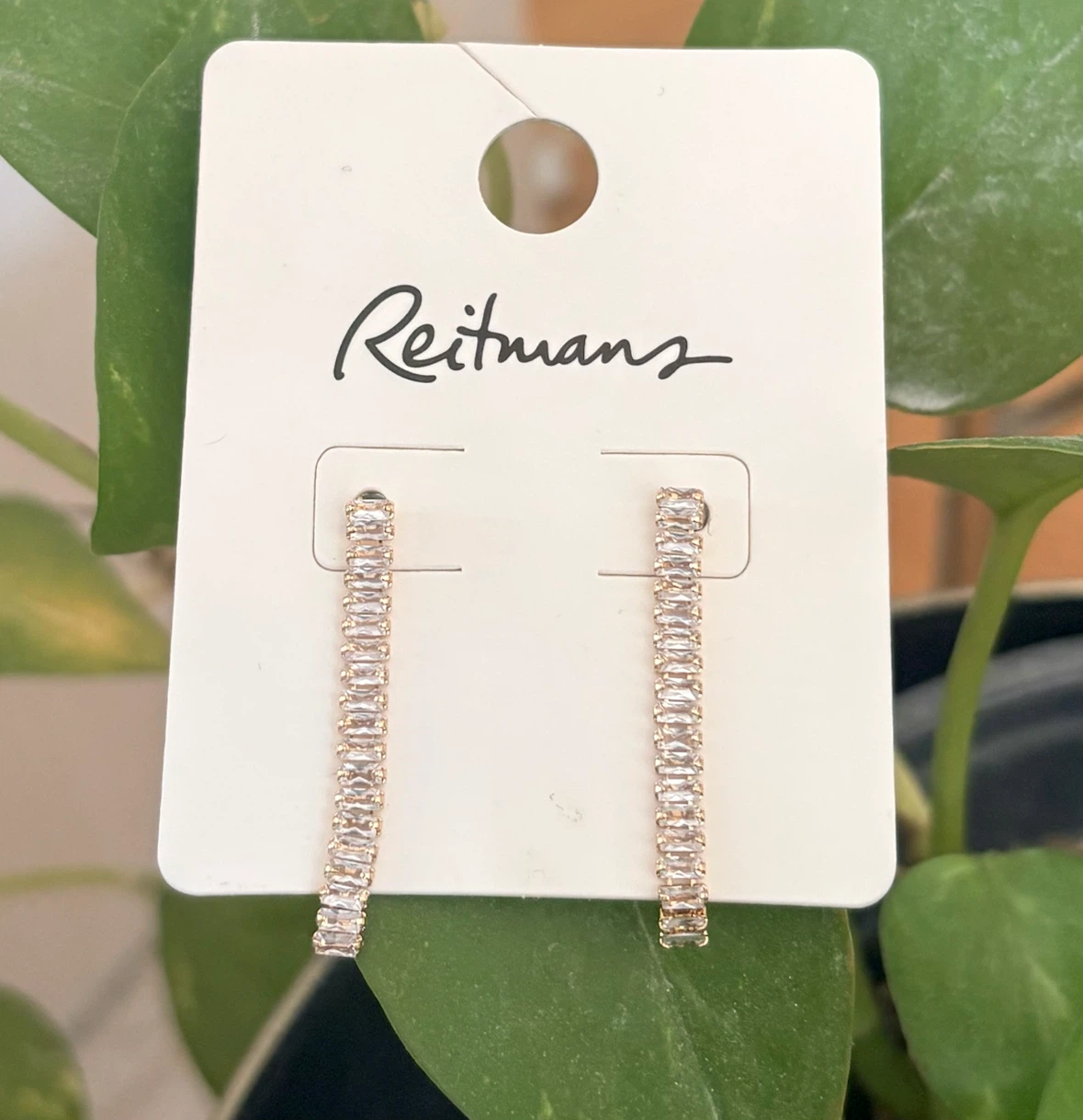 Linear baguette Earrings (new ) - photo 2