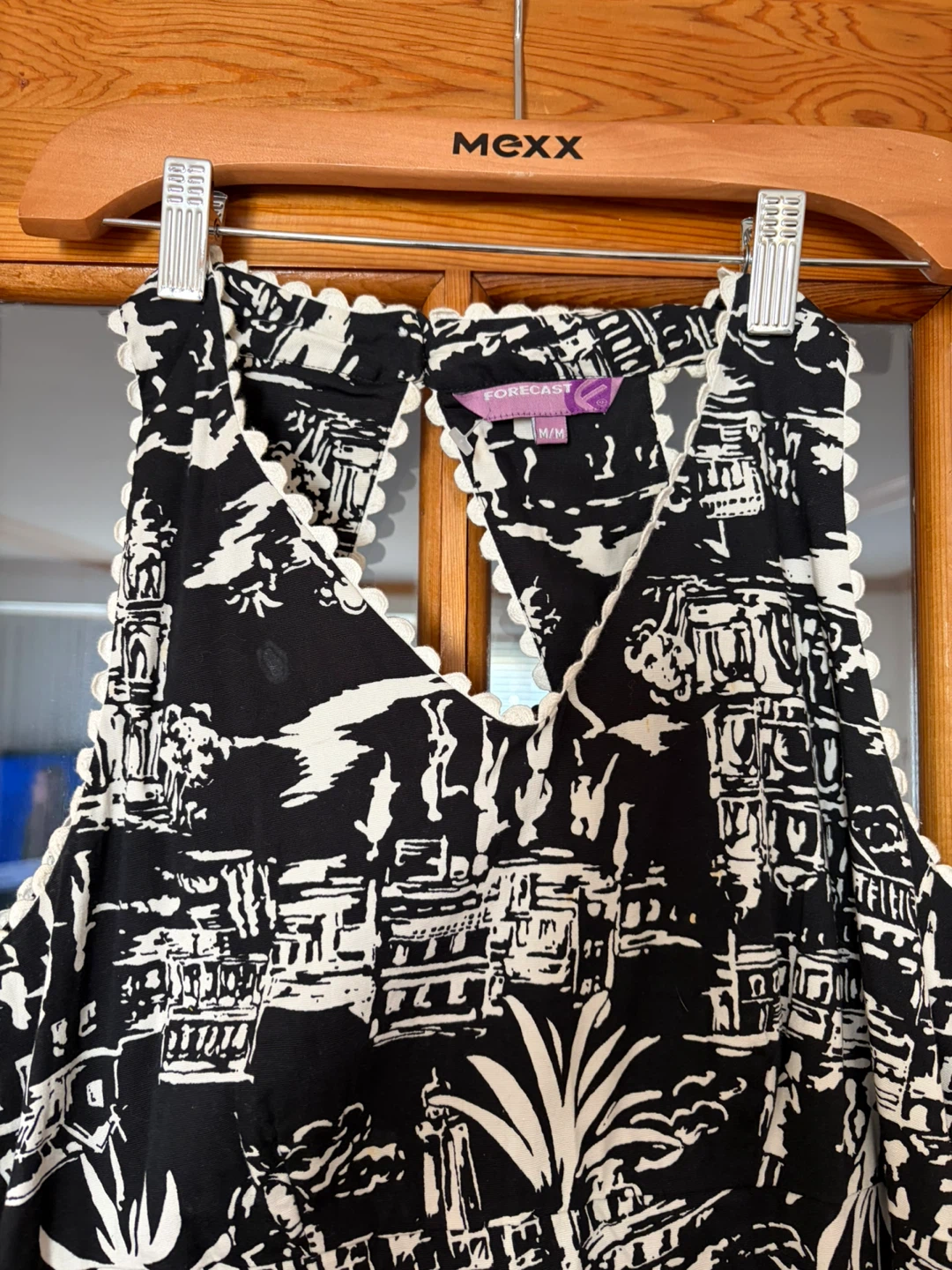 Forecast black and white printed dress - photo 2