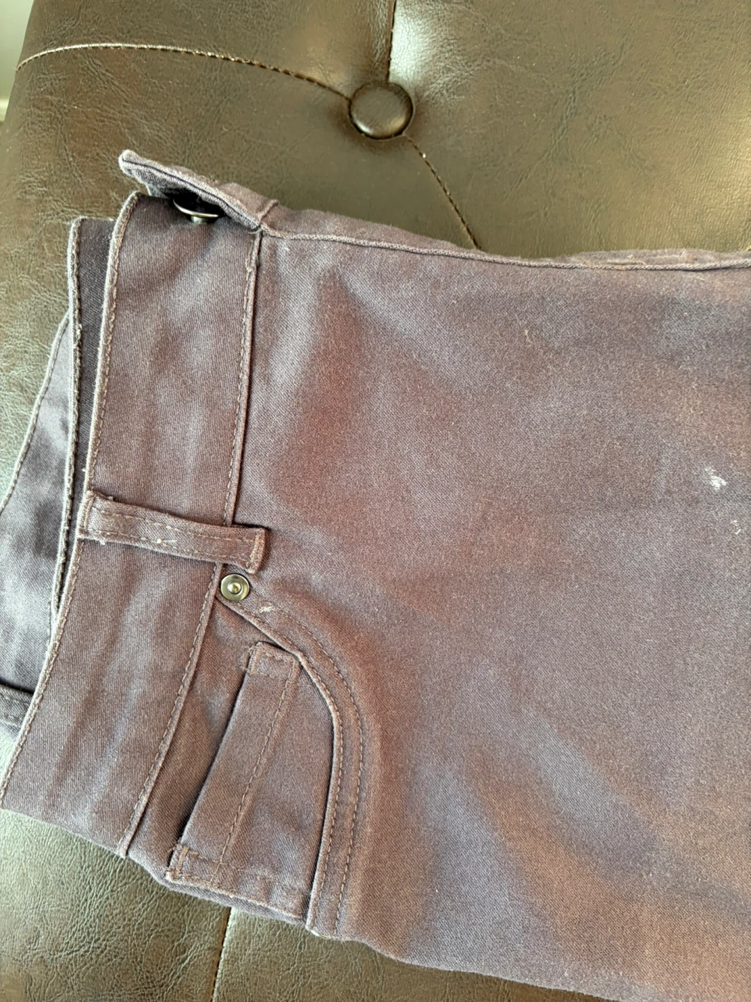 Dark Purple Casual Pants Size 12 - photo 2