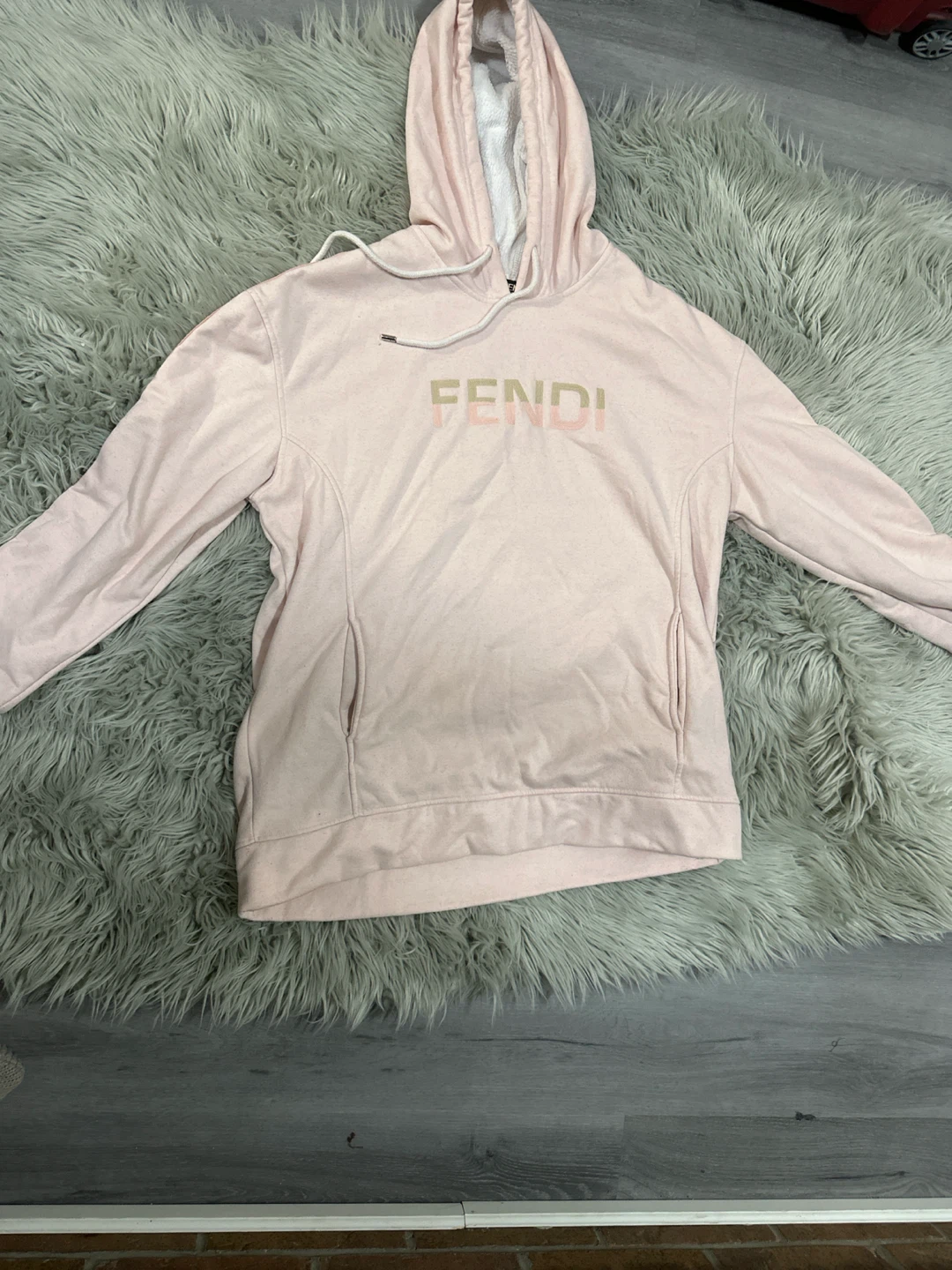 Fendi Light Pink Hoodie and Joggers Set - photo 4