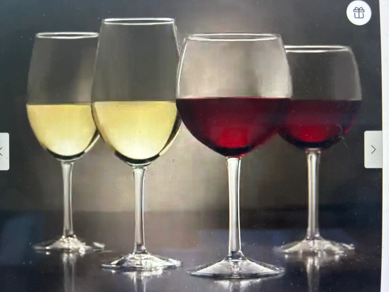 Set of 12 Libbey wine glasses, almost new