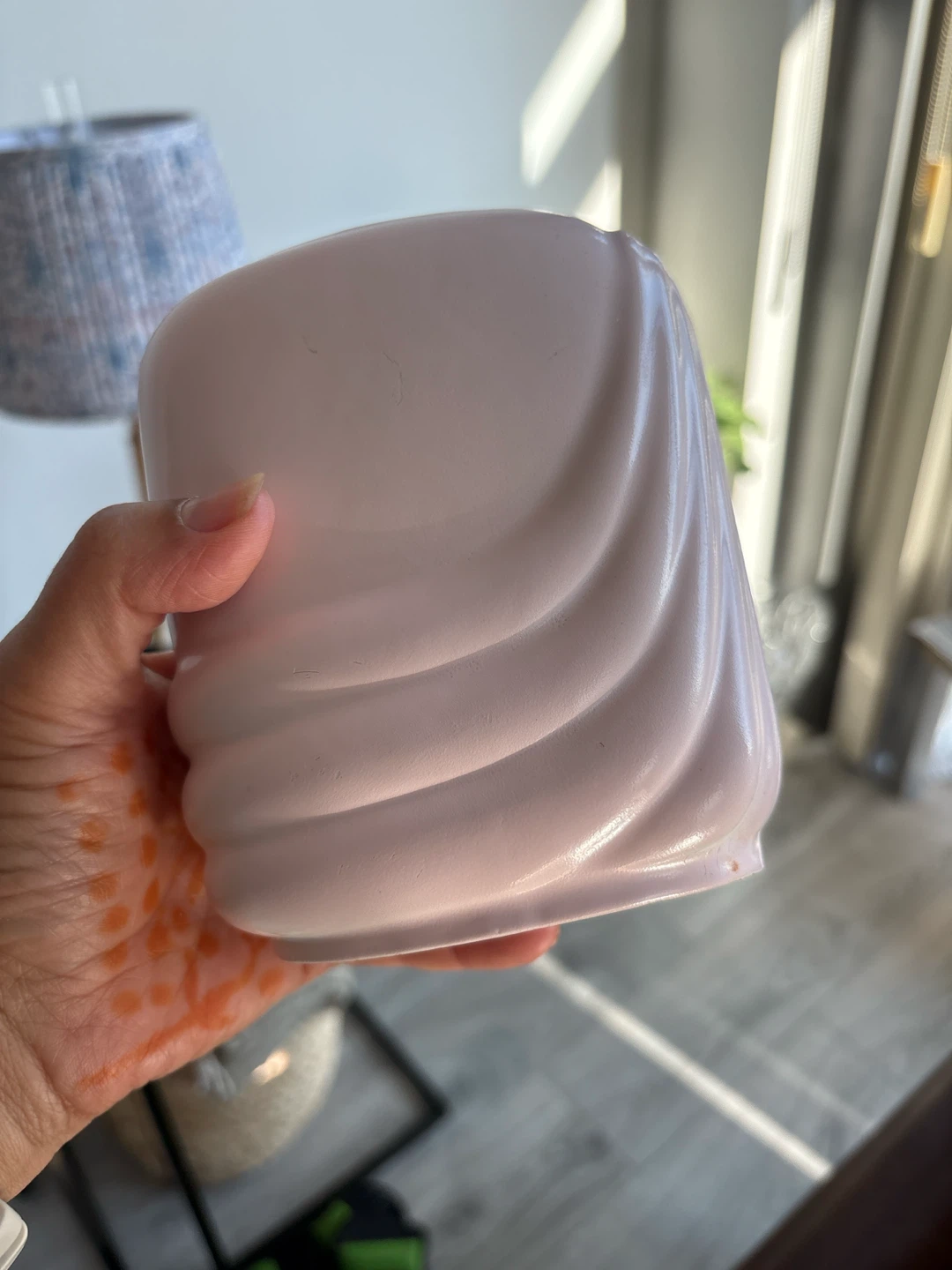 Light Pink Ceramic Decorative Pot - photo 2