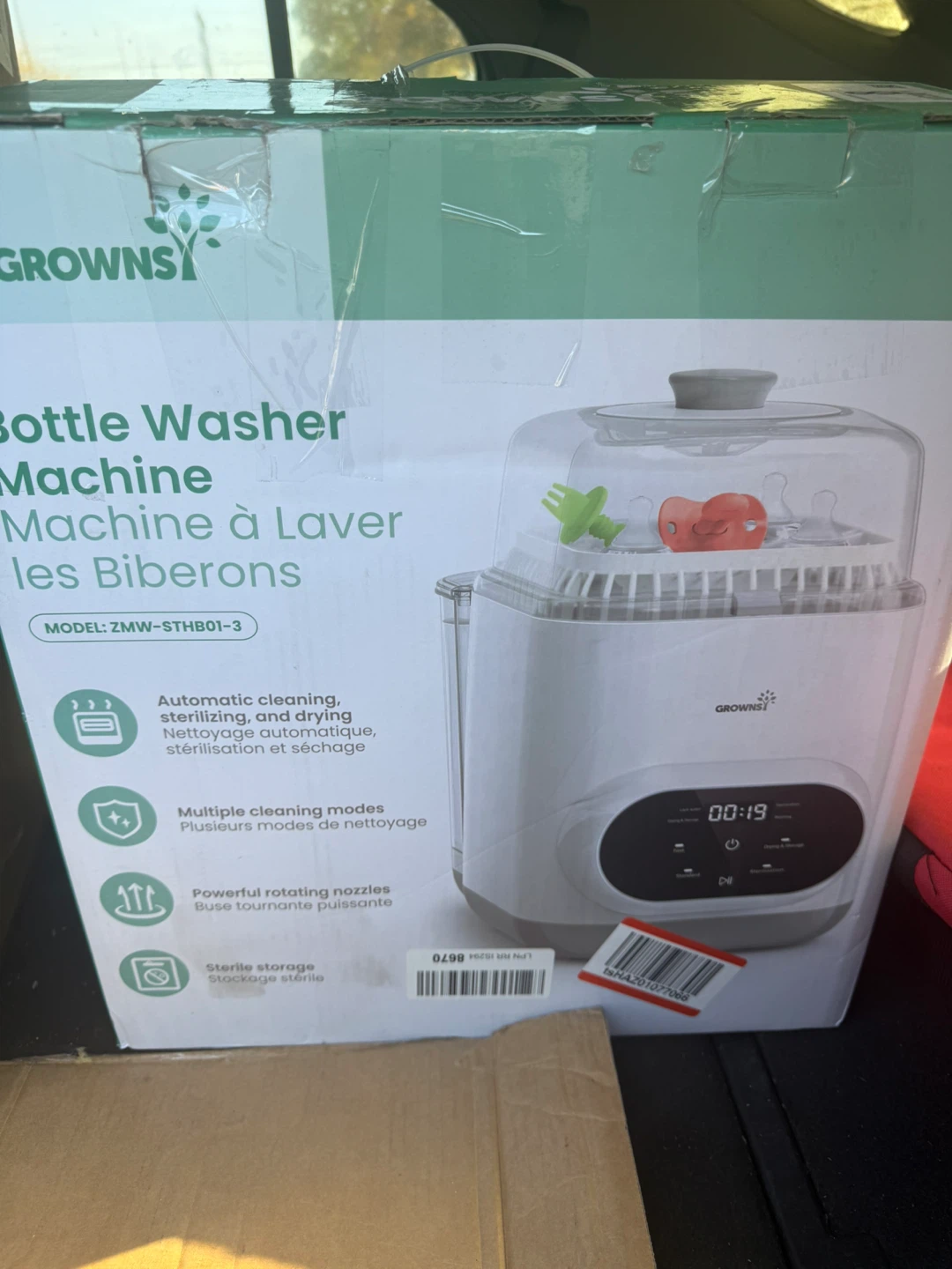Grownsy Baby Bottle Washer Machine ZMW-STHB01-3