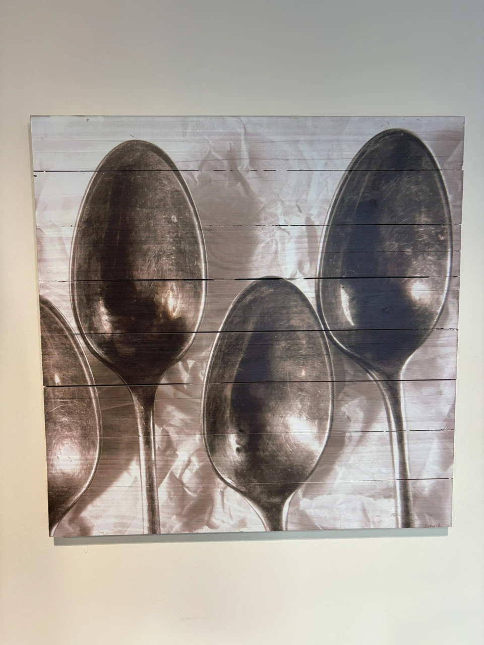 Rustic Spoon and Fork Wooden Wall Art Set - photo 2