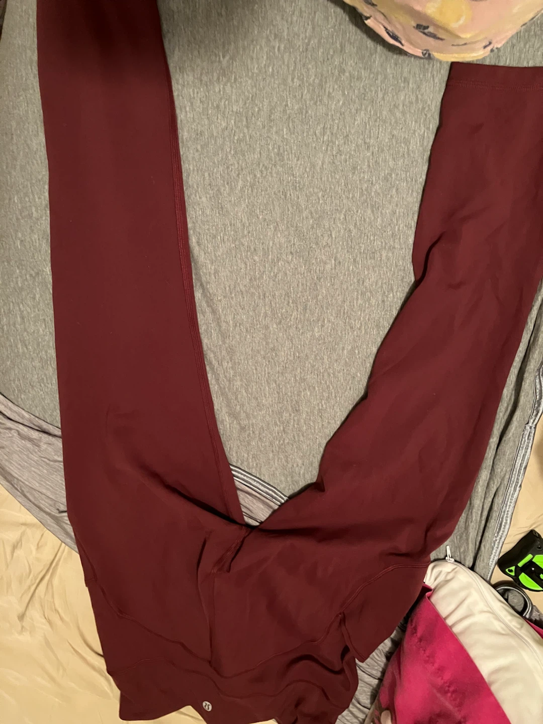 Lululemon Burgundy Leggings Size 8 - photo 2
