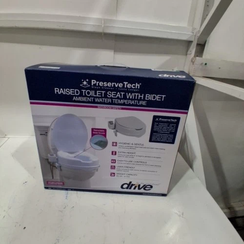 Drive Medical raised toilet seat with built-in bidet NEW - photo 2