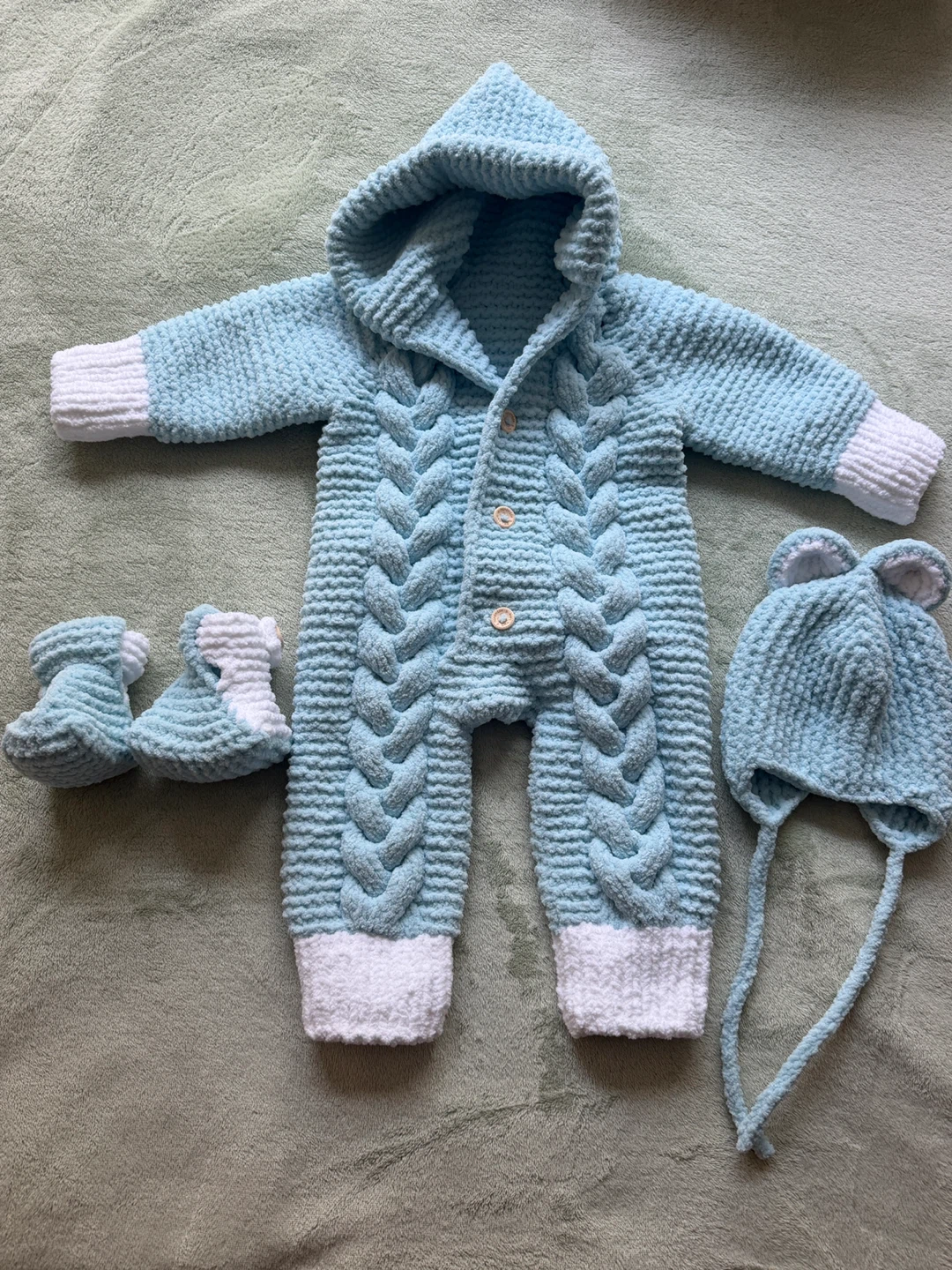 Handmade Baby Knit Set - photo 2