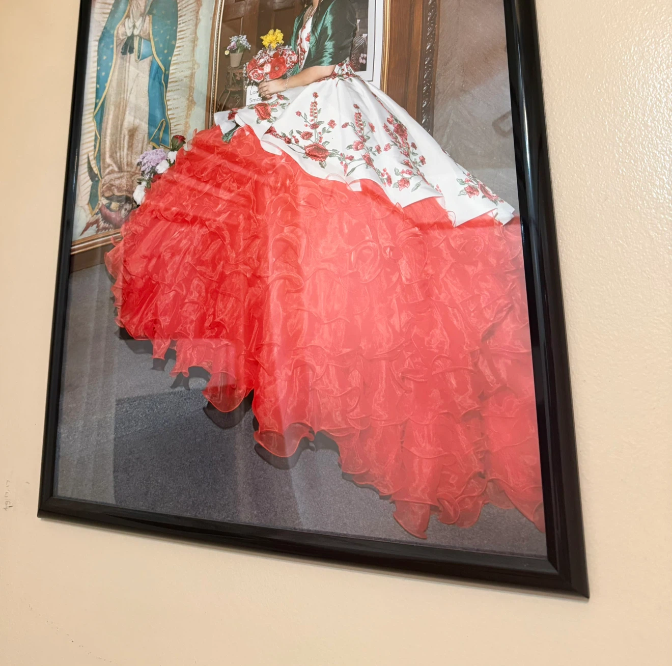 Quinceanera Dress White and Red