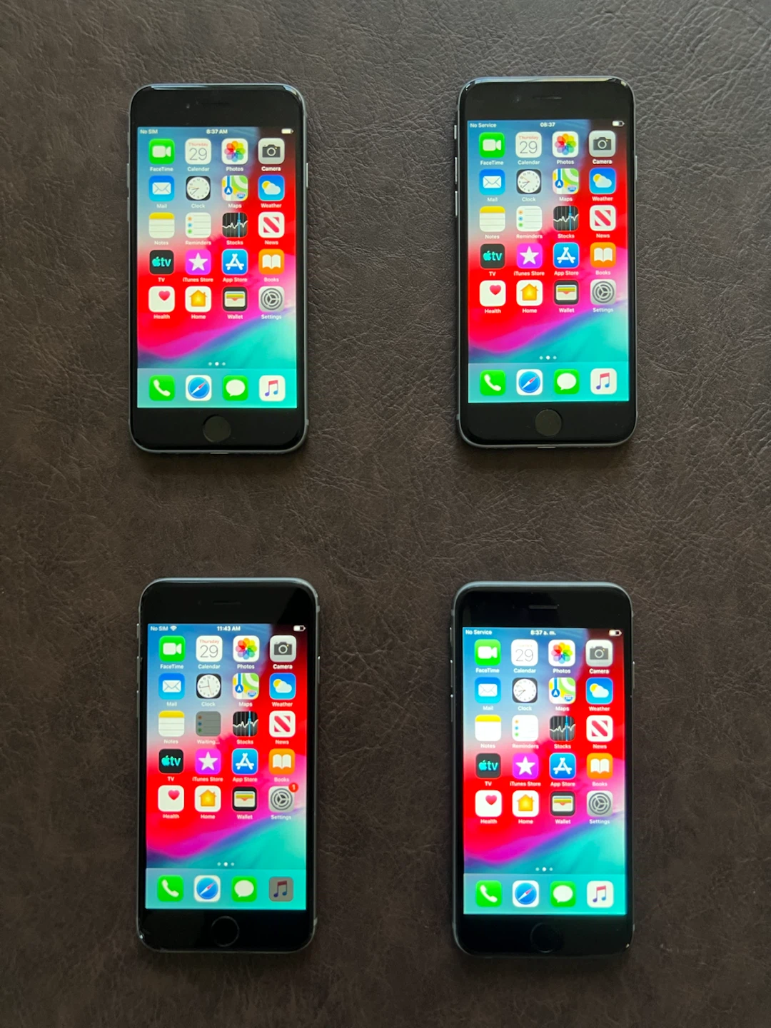 Set of 4 Apple iPhone 6 64GB Silver - photo 2