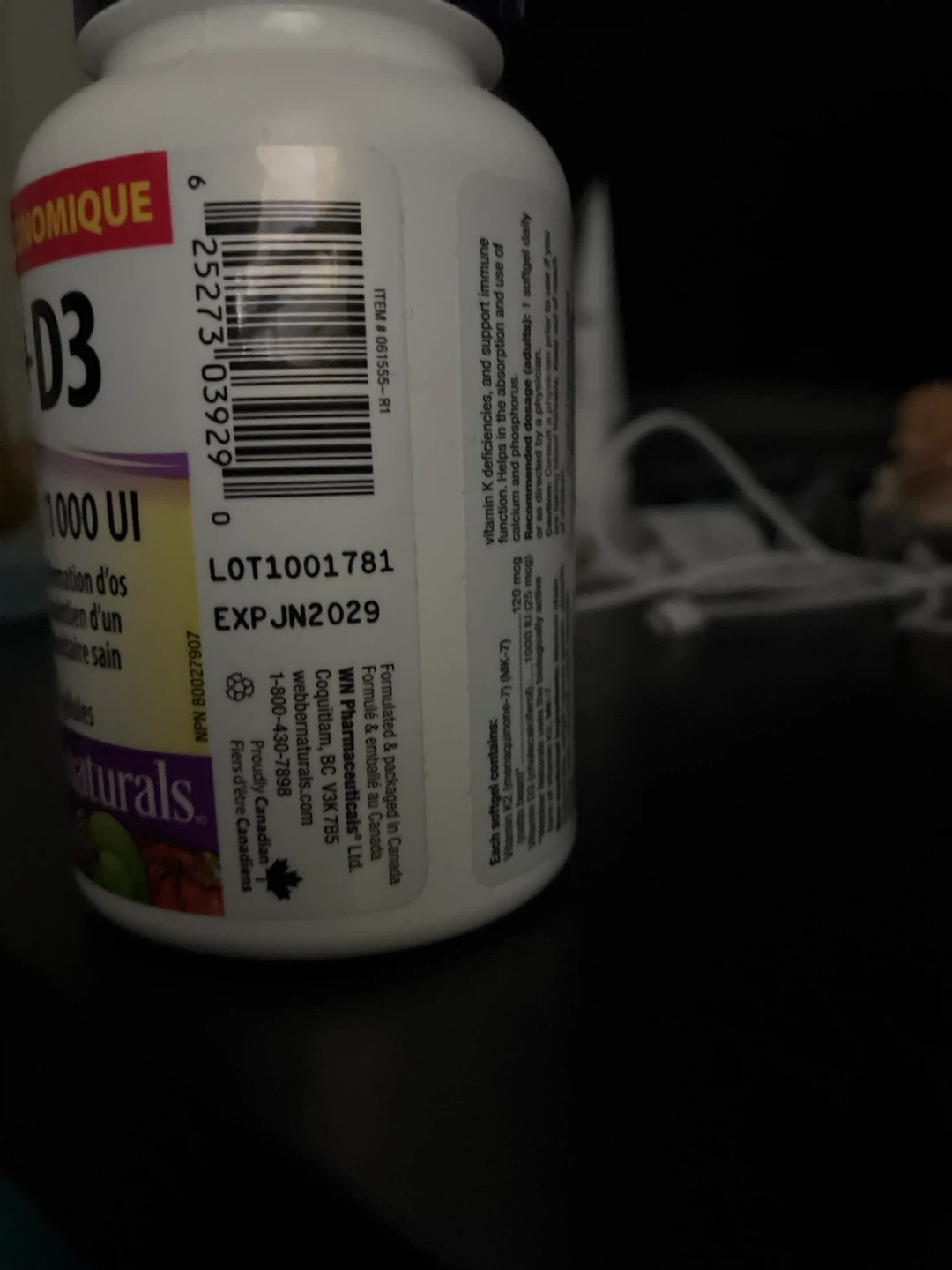 Webber Naturals K2+D3 110 Capsules - photo 2