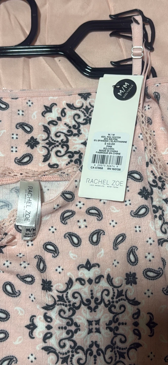 Rachel Zoe Paisley Print Camisole and Panty Set