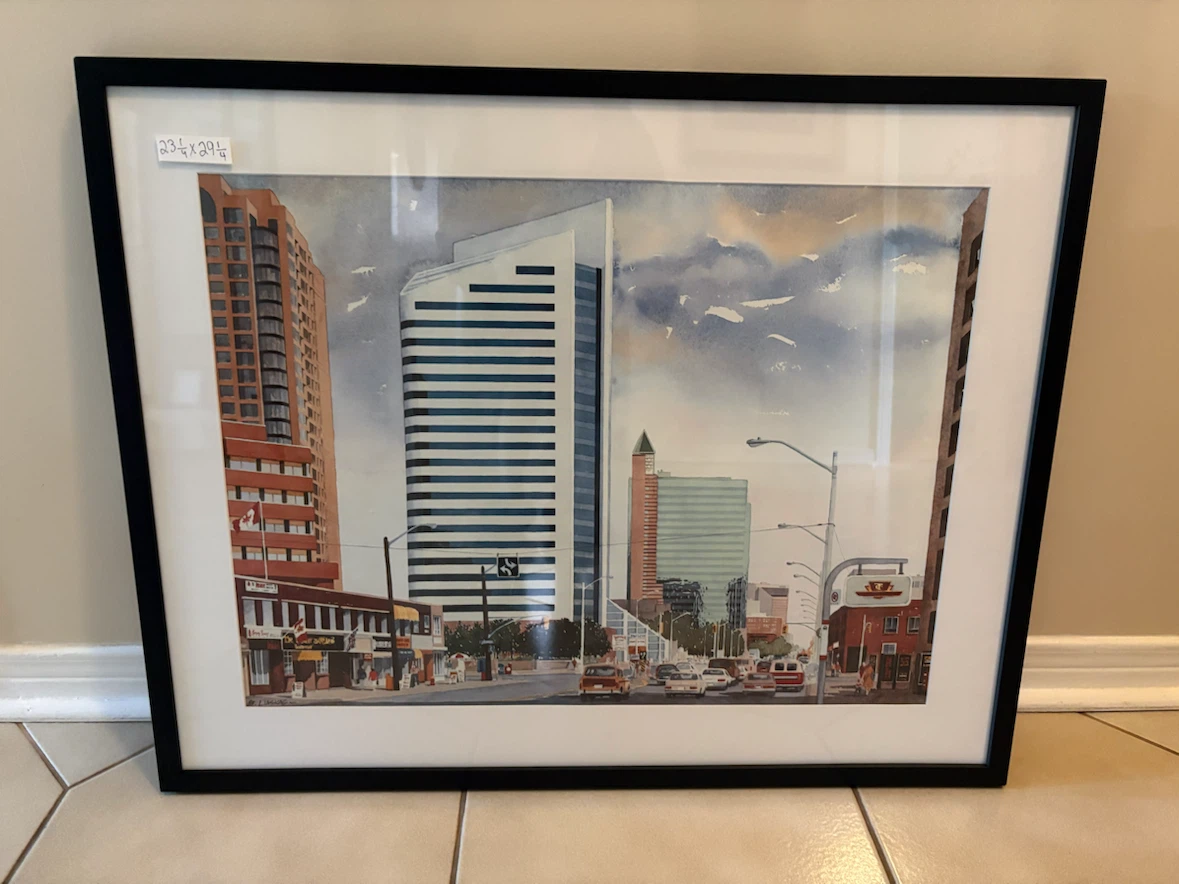 MOVING! B. LIASKAS  Toronto Cityscape Framed Print