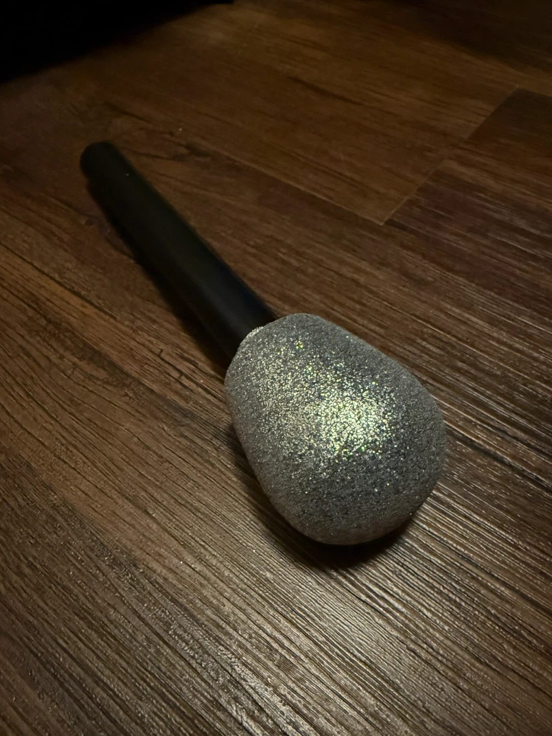Silver Glitter Prop Microphone - Costume / Toy / Photo Prop - photo 2