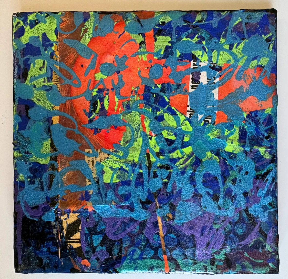 Contemporary Abstract  Mixed-Media Painting - photo 2