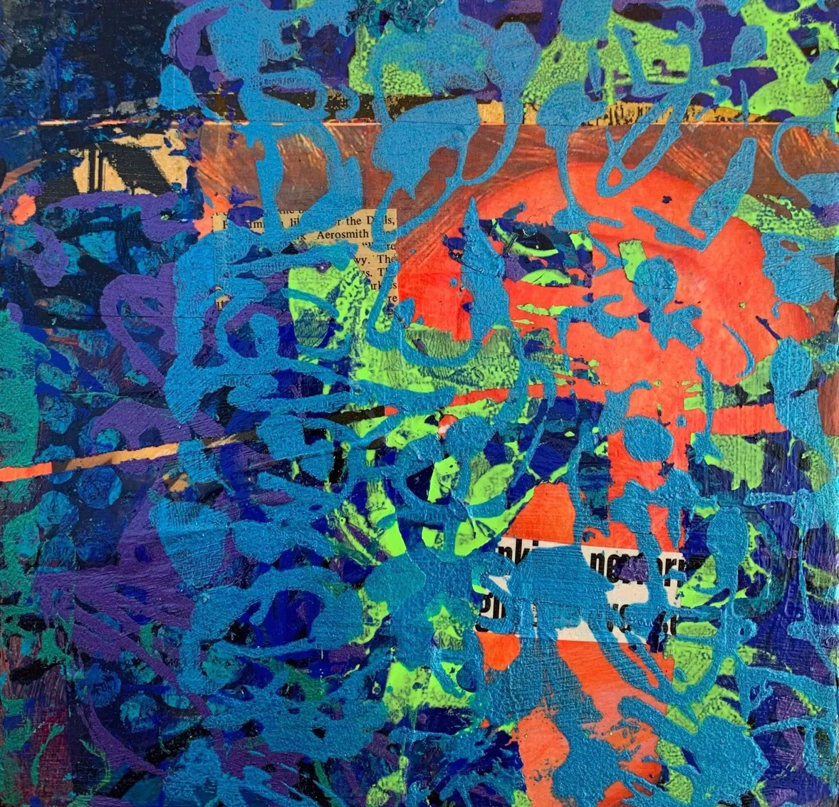 Contemporary Abstract  Mixed-Media Painting - photo 5