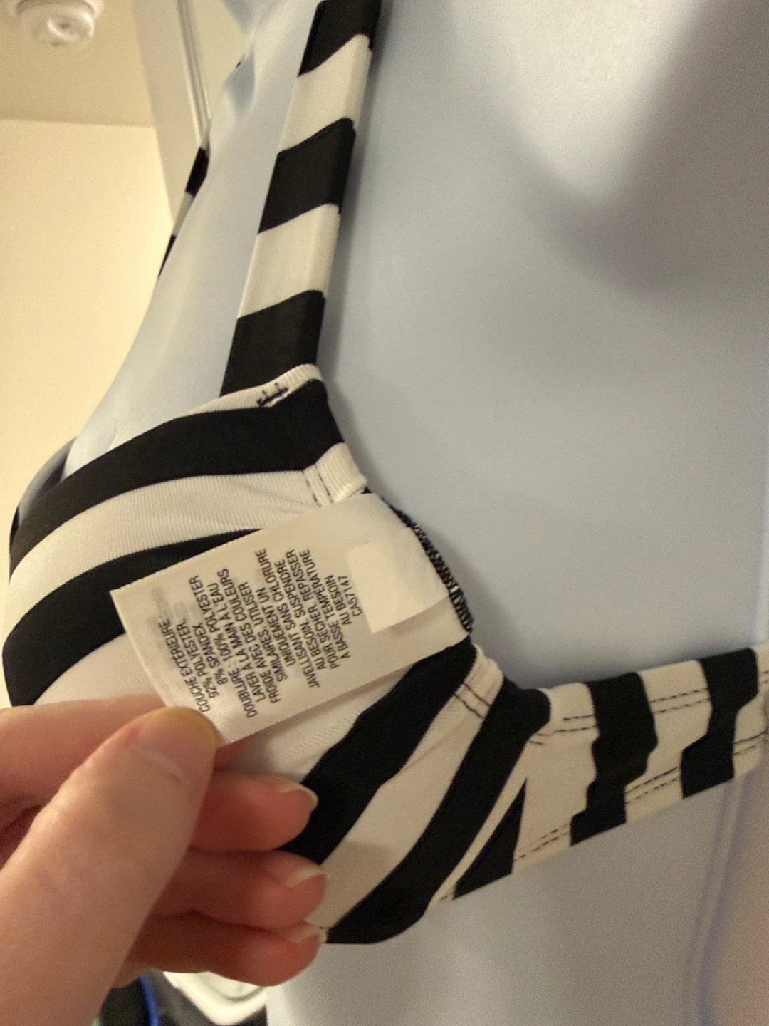 Y2K Mossimo Striped Bikini Bra Top - photo 3