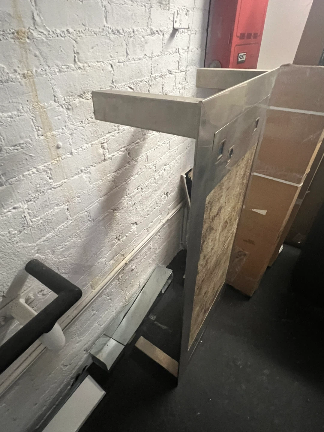 Metal Accent Console Table with Stone Detail - photo 3
