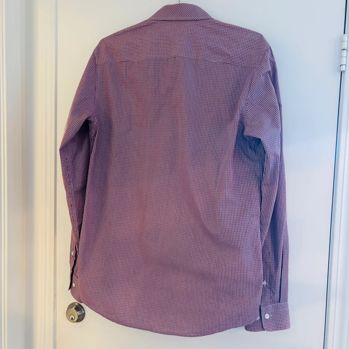 $300 Tiger of Sweden Red Gingham Shirt, Men’s 41 (M-L) - photo 3