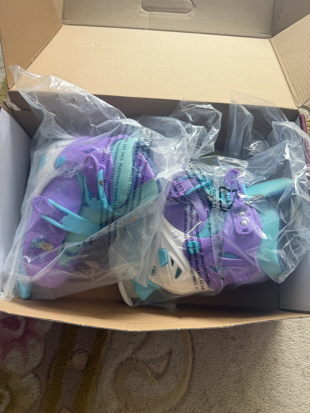 Girls Frozen Ice Skates Size J3