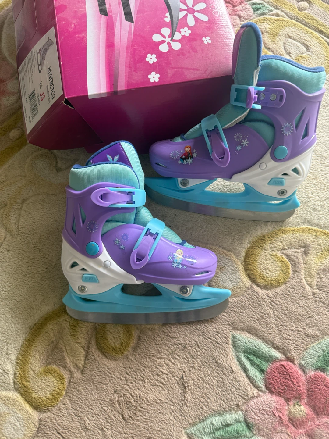 Girls Frozen Ice Skates Size J3 - photo 3