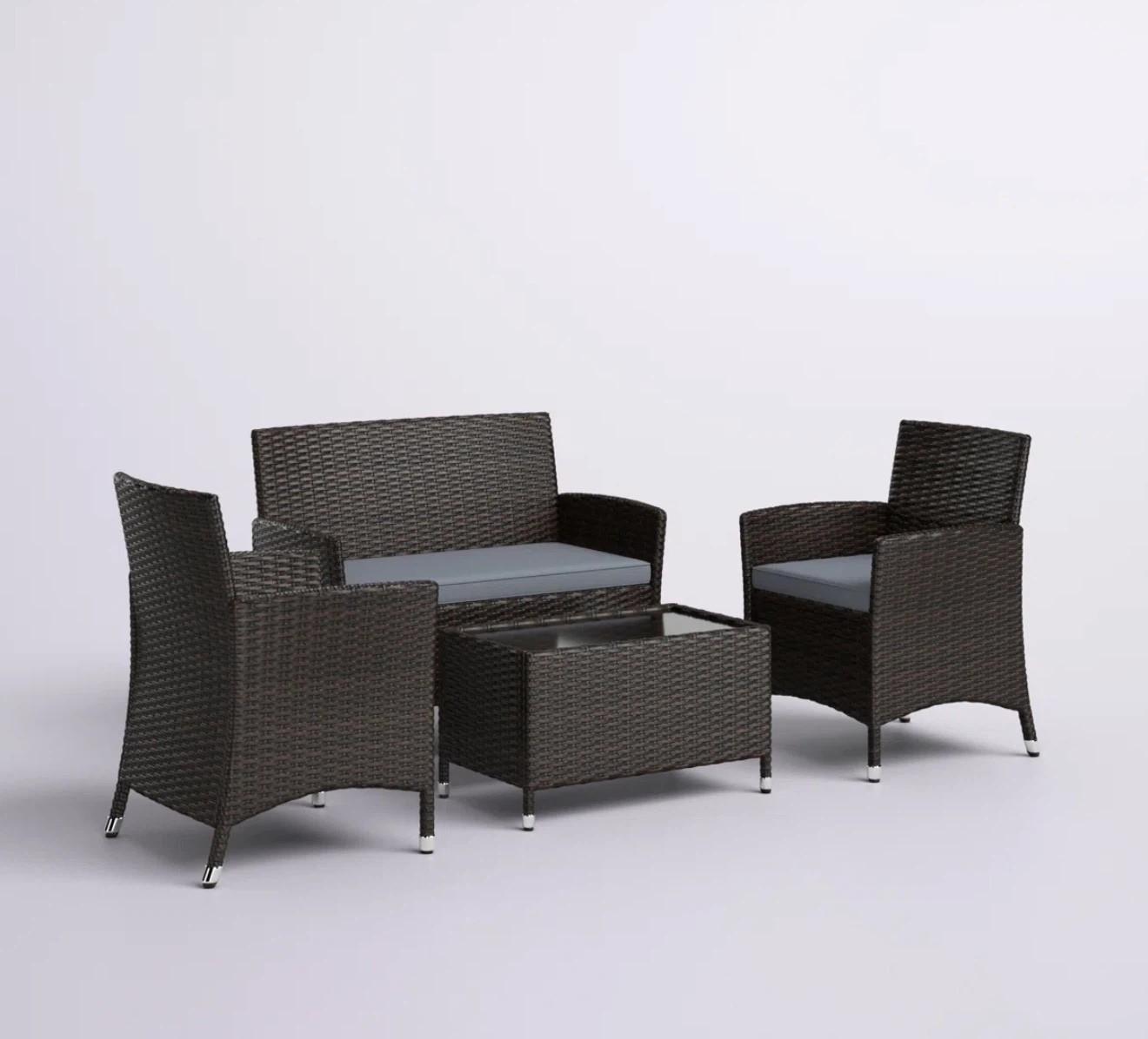 4-Piece Wicker Patio Furniture Set - photo 2