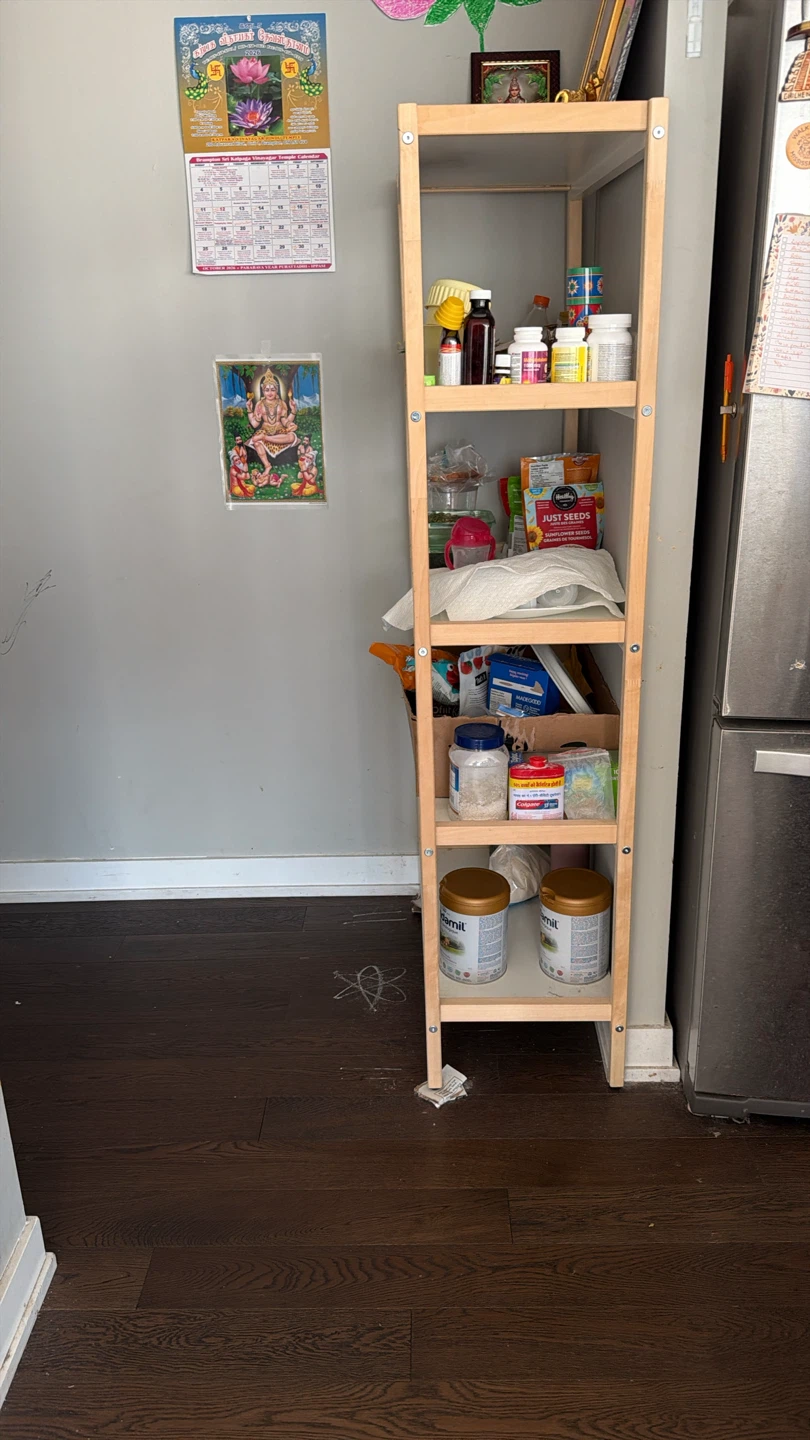 Light Wood Five-Shelf Open Bookcase - photo 2