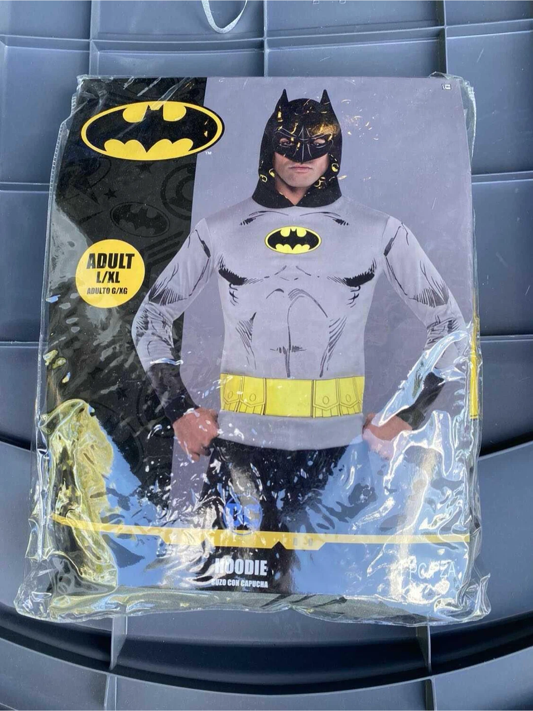Batman Costume Hoodie Adult L/XL