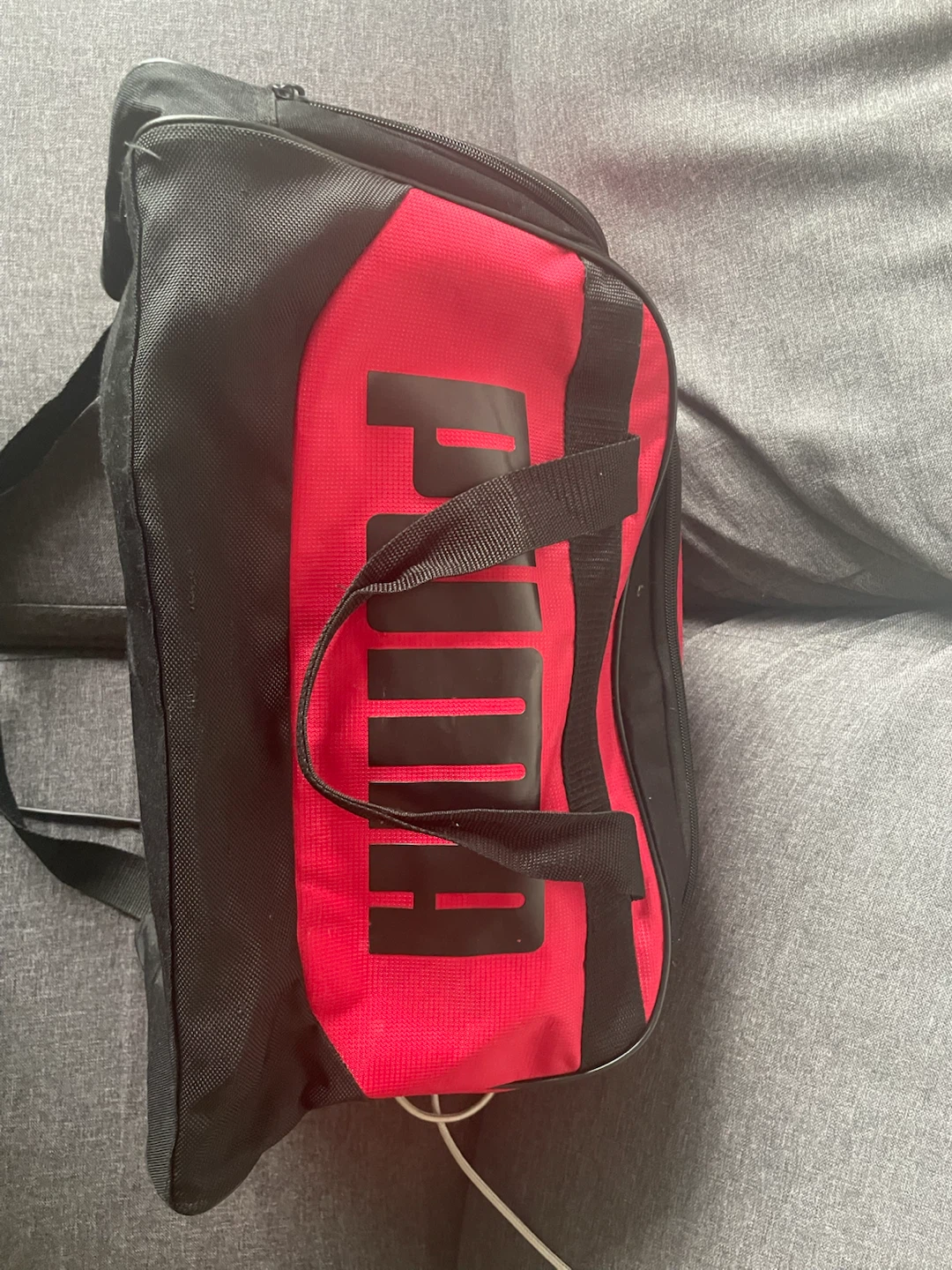 Puma Red and Black Duffel Bag